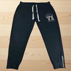 Hard Rock jogger sweatpants with leopard print "71" distressed logo - Size XS